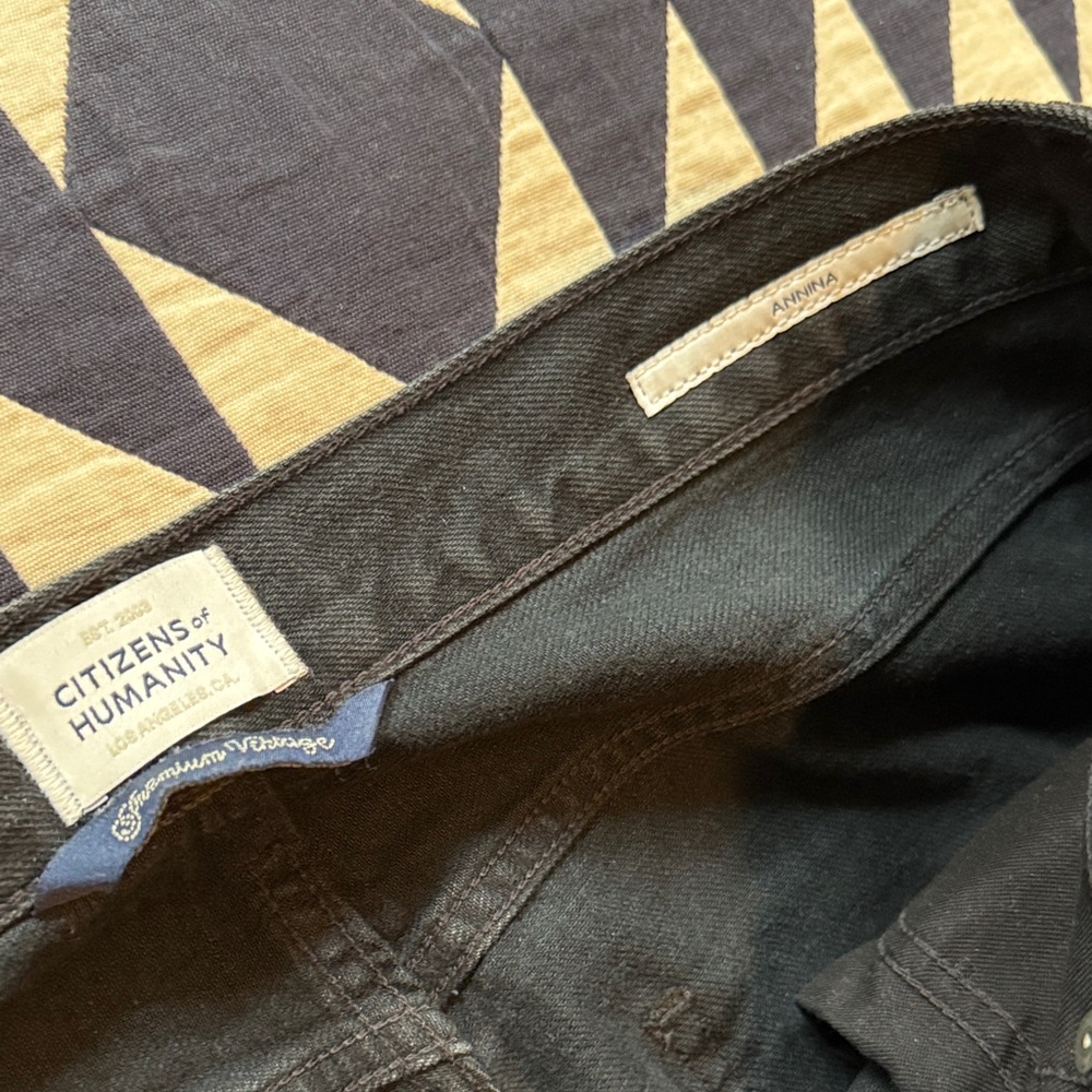 Citizens Of Humanity Annina Wide Leg Black Jeans - Picture 2 of 4